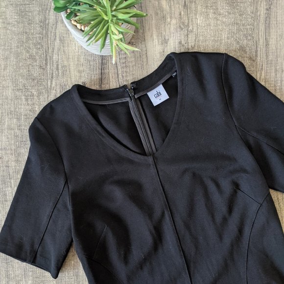 cabi ▪ black ponte classic claire sheath dress - Picture 11 of 14